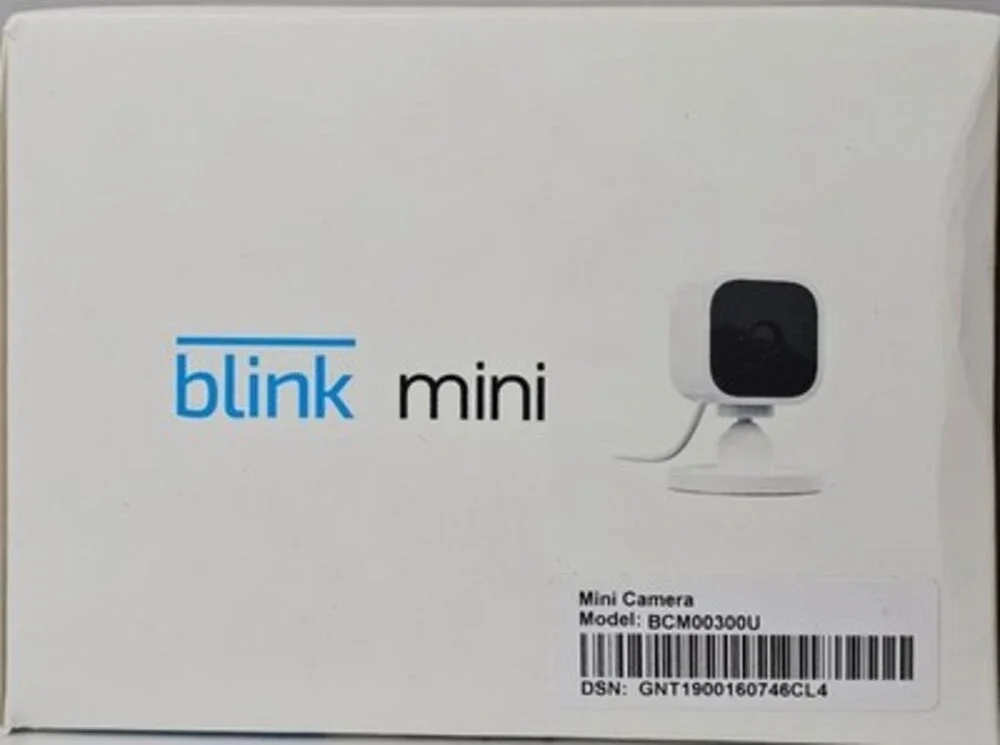 Blink Mini Indoor 1080p HD Smart Security Camera Wi-Fi Alexa BCM00300U New
